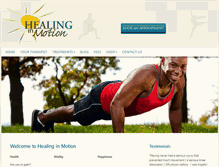 Tablet Screenshot of healinginmotion.org